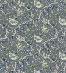 Suffolk Garden Fabric by Designers Guild Slate Blue