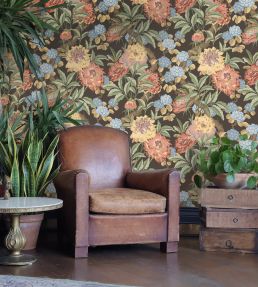 Summer Peony Wallpaper by GP & J Baker Green