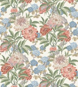 Summer Peony Wallpaper by GP & J Baker Red/Green