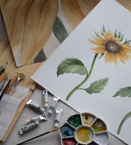 Sunflowers Mural by Sandberg Yellow