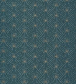 Sunrise Wallpaper by Caselio Teal Blue Dore