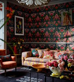 Susie Q Wallpaper by MINDTHEGAP Anthracite