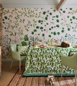 Sycamore & Oak Mural by Sanderson Sky Blue