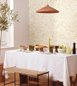 Sympathy Wallpaper by Caselio Blanc Or