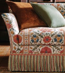 Tamarind Fabric by Colefax and Fowler Antique Red