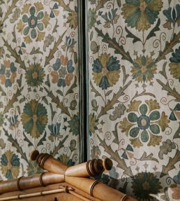 Tamarind Fabric by Colefax and Fowler Antique Red