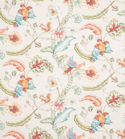 Tambora Fabric by Jane Churchill Red/Green