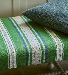 Tango Stripe Fabric by Jane Churchill Red