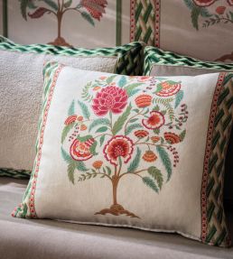 Taniska Fabric by Osborne & Little Eucalyptus/Charcoal
