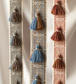Taos Tasseled Border Trimming by Samuel & Sons Cactus Bloom