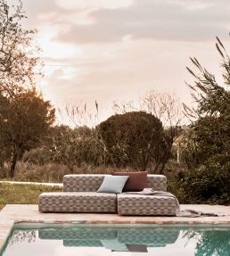 Terra Fabric by Mark Alexander Carbon Blue