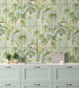The Green House Wallpaper by Brand McKenzie House Green