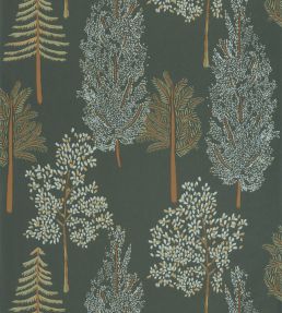 The Tree House Wallpaper by Caselio Vert Kaki