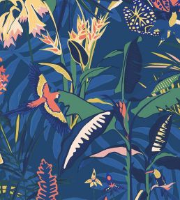 The Tropics Wallpaper by Brand McKenzie Deep Blue