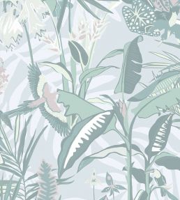 The Tropics Wallpaper by Brand McKenzie Mint Green