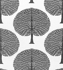 Mulberry Tree Fabric by Thibaut Black and White