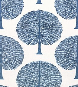 Mulberry Tree Fabric by Thibaut Navy