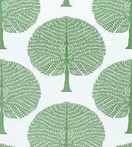 Mulberry Tree Fabric by Thibaut Green