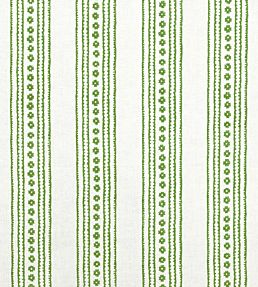 New Haven Stripe Fabric by Thibaut Green