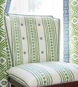 New Haven Stripe Fabric by Thibaut Coral