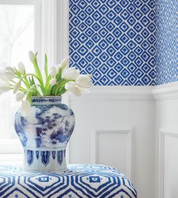 Pass A Grille Fabric by Thibaut Green