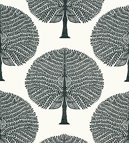 Mulberry Tree Wallpaper by Thibaut Black and White