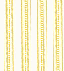 New Haven Stripe Wallpaper by Thibaut Yellow