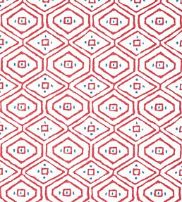 Pass A Grille Wallpaper by Thibaut Red