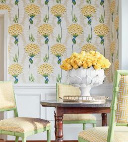 Tiverton Wallpaper by Thibaut Red