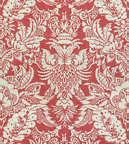 Chardonnet Damask Fabric by Thibaut Red