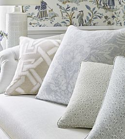 Chardonnet Damask Fabric by Thibaut Spring Green