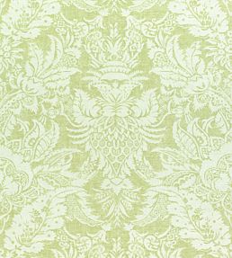 Chardonnet Damask Fabric by Thibaut Spring Green