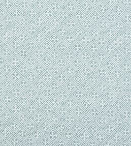 Laos Fabric by Thibaut Aqua