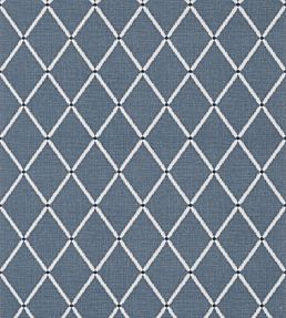 Pompton Trellis Wallpaper by Thibaut Navy