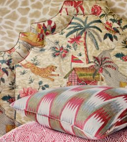 Tiger Reserve Fabric by Thibaut Wheat
