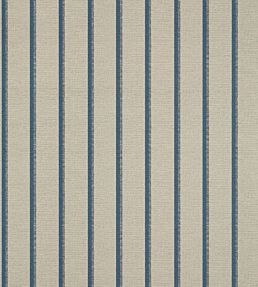 Notch Stripe Wallpaper by Thibaut Flax and Navy