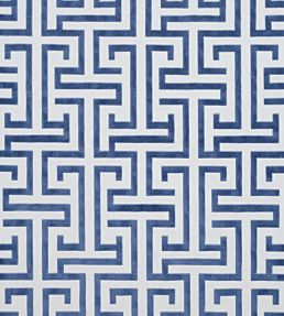 Ming Trail Fabric by Thibaut Navy