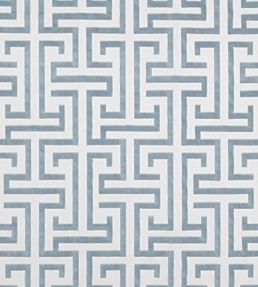 Ming Trail Fabric by Thibaut Light Blue