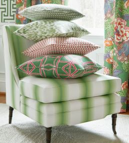 Stockton Stripe Fabric by Thibaut Blue