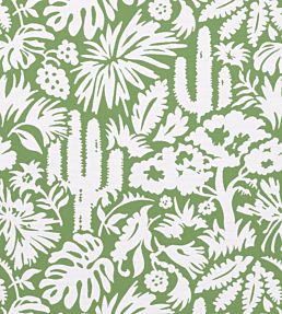 Botanica Fabric by Thibaut Kelly Green