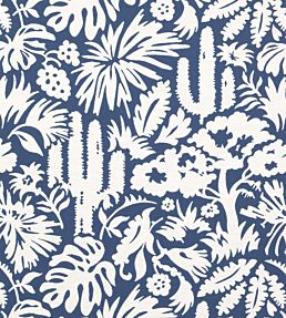 Botanica Fabric by Thibaut Navy
