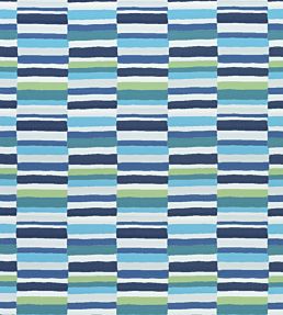 Carnivale Fabric by Thibaut Blue and Green