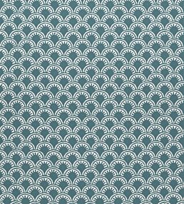 Maisie Fabric by Thibaut Teal