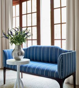 Nolan Stripe Fabric by Thibaut Seamist