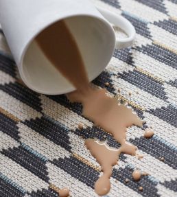 Optica Fabric by Thibaut Charcoal