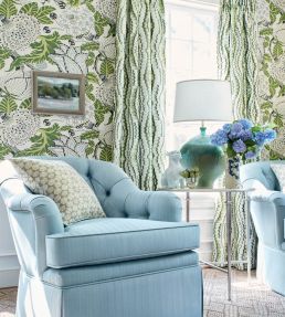 Mitford Wallpaper by Thibaut Grey