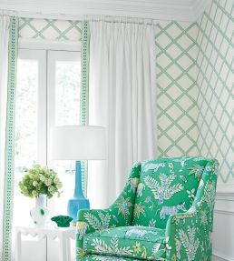 Goa Fabric by Thibaut Beige