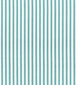 Ticking Stripe 1 Fabric by Ian Mankin Aqua