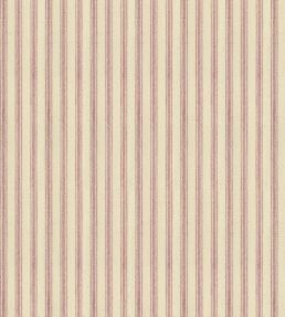 Ticking Stripe 1 Fabric by Ian Mankin Pink