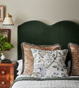 Tiger Velvet Cushion 55 x 55cm by James Hare Ivory
